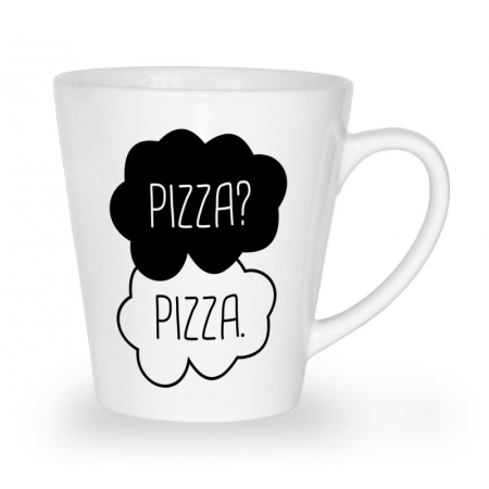 Blogerski kubek latte Pizza? Pizza.